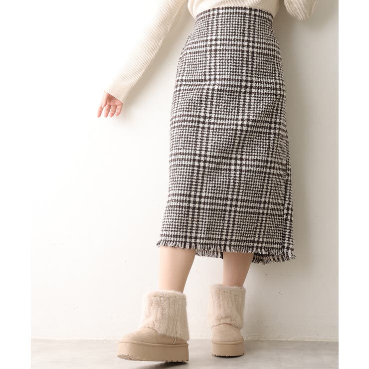 【25年秋冬新作】厚底 ファーカバー ショート丈 ムートンブーツ | DEMETER | 詳細画像16 