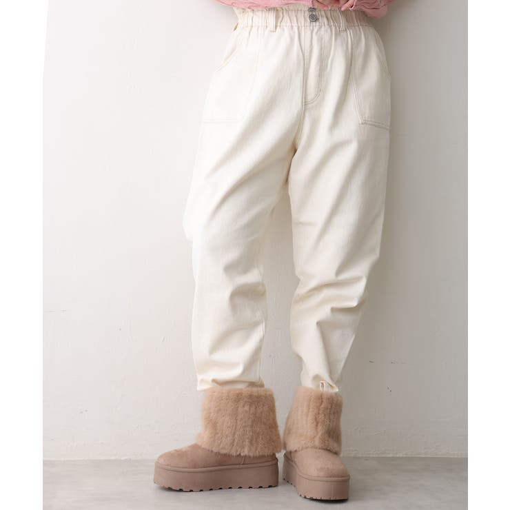 【25年秋冬新作】厚底 ファーカバー ショート丈 ムートンブーツ | DEMETER | 詳細画像31 