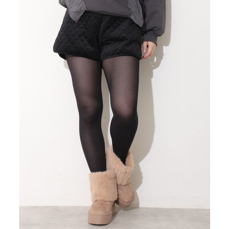 【25年秋冬新作】厚底 ファーカバー ショート丈 ムートンブーツ | DEMETER | 詳細画像36 