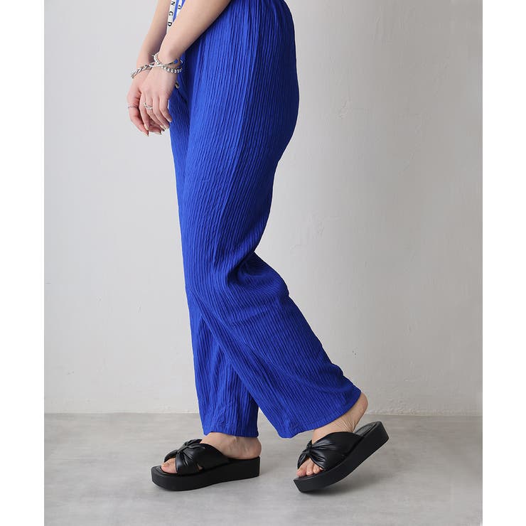 【25年春夏新作】厚底 スクエアトゥ リボンデザイン パテッドサンダル | DEMETER | 詳細画像7 