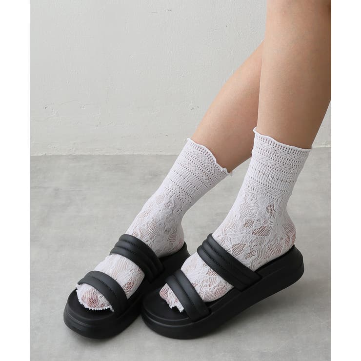 【25年春夏新作】軽量 厚底ソール ダブルベルトサンダル | DEMETER | 詳細画像13 