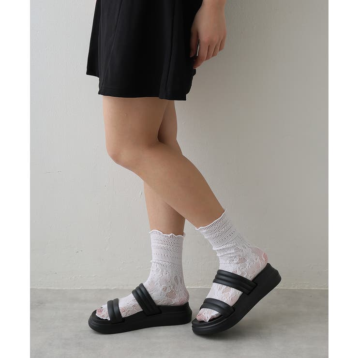 【25年春夏新作】軽量 厚底ソール ダブルベルトサンダル | DEMETER | 詳細画像17 