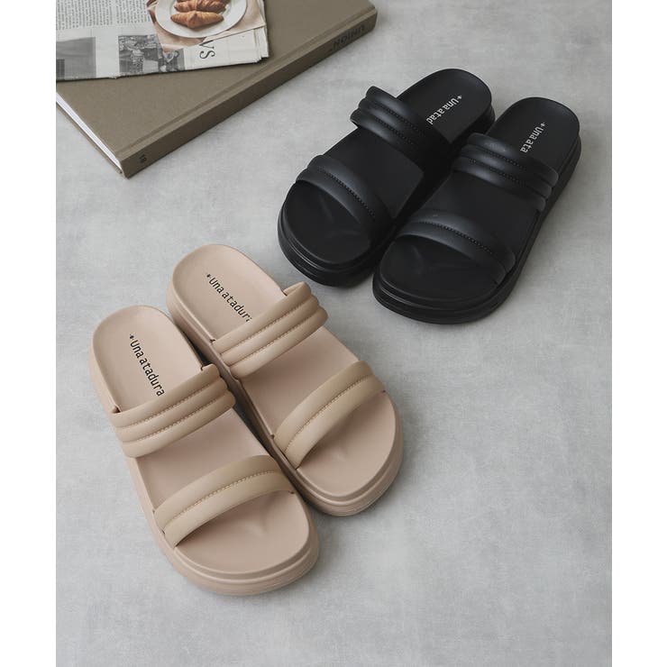 【25年春夏新作】軽量 厚底ソール ダブルベルトサンダル | DEMETER | 詳細画像2 