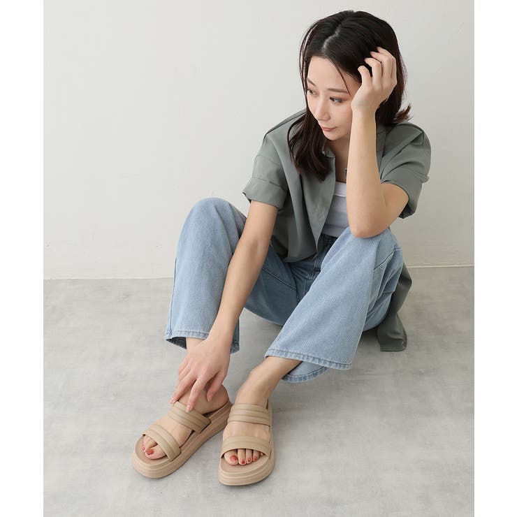 【25年春夏新作】軽量 厚底ソール ダブルベルトサンダル | DEMETER | 詳細画像26 