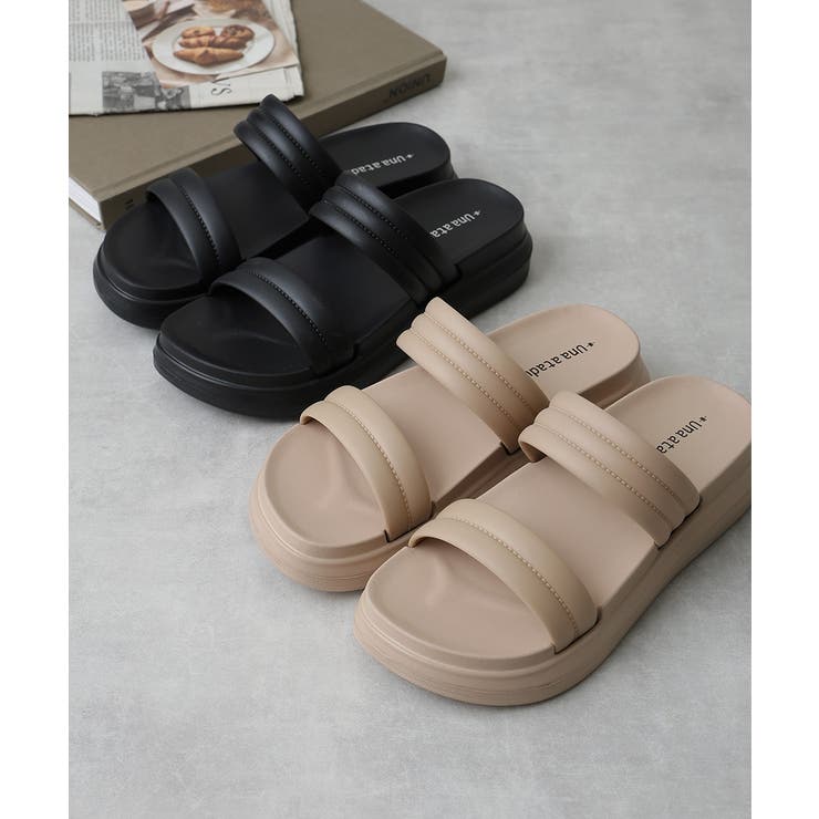 【25年春夏新作】軽量 厚底ソール ダブルベルトサンダル | DEMETER | 詳細画像3 