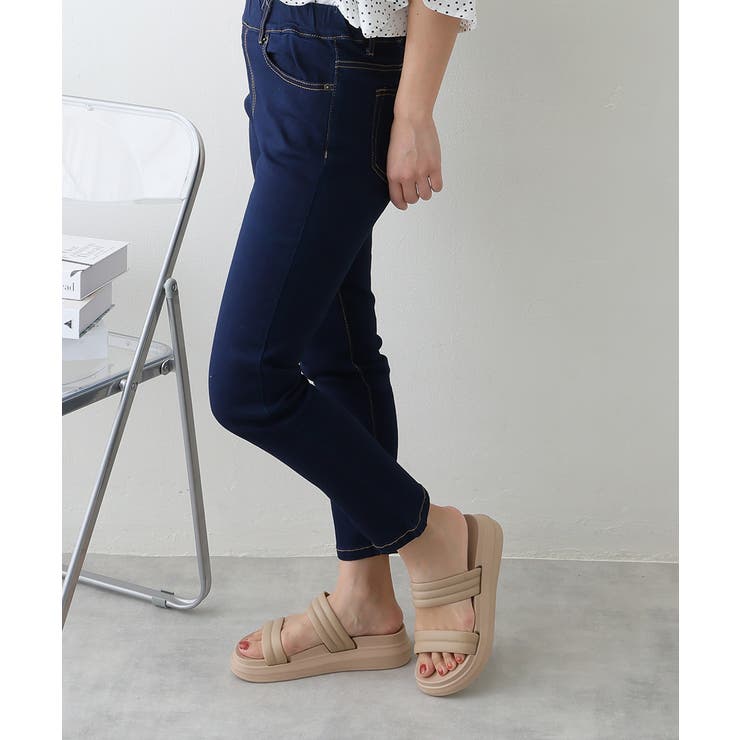 【25年春夏新作】軽量 厚底ソール ダブルベルトサンダル | DEMETER | 詳細画像36 