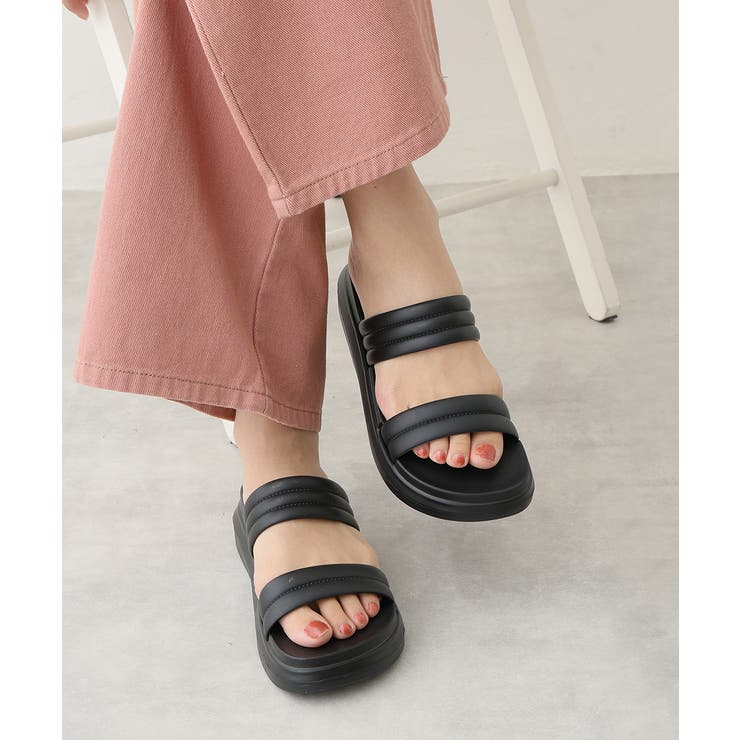 【25年春夏新作】軽量 厚底ソール ダブルベルトサンダル | DEMETER | 詳細画像6 