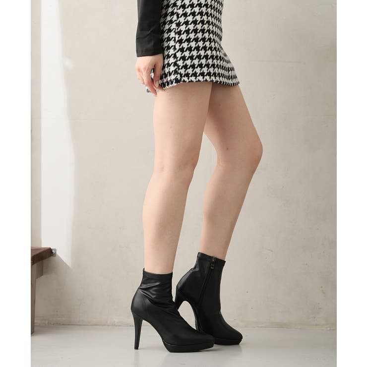 ポインテッドトゥ プラットフォーム ストレッチ | DEMETER | 詳細画像10 