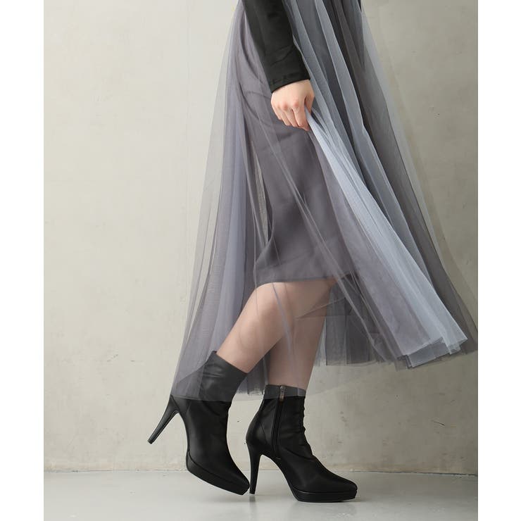 ポインテッドトゥ プラットフォーム ストレッチ | DEMETER | 詳細画像16 