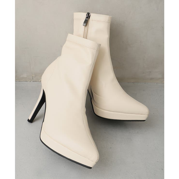 ポインテッドトゥ プラットフォーム ストレッチ | DEMETER | 詳細画像19 