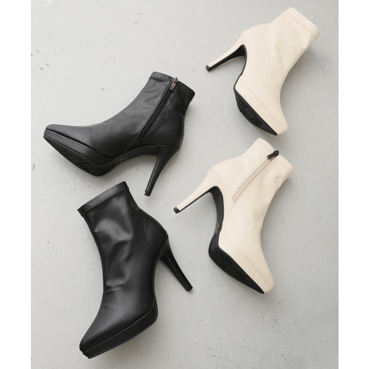 ポインテッドトゥ プラットフォーム ストレッチ | DEMETER | 詳細画像2 