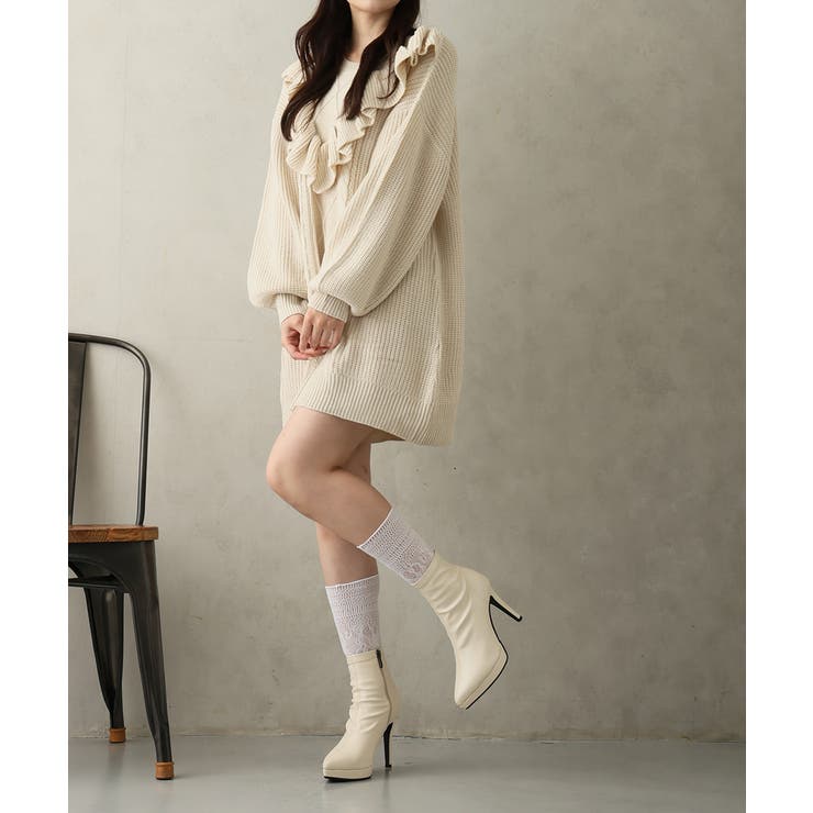 ポインテッドトゥ プラットフォーム ストレッチ | DEMETER | 詳細画像27 