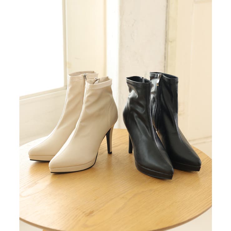 ポインテッドトゥ プラットフォーム ストレッチ | DEMETER | 詳細画像29 