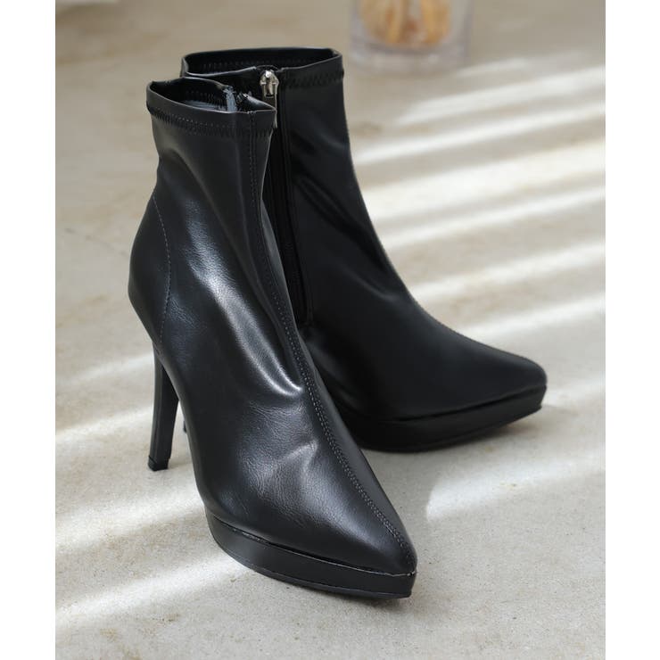 ポインテッドトゥ プラットフォーム ストレッチ | DEMETER | 詳細画像30 