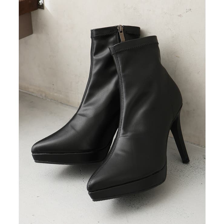 ポインテッドトゥ プラットフォーム ストレッチ | DEMETER | 詳細画像4 