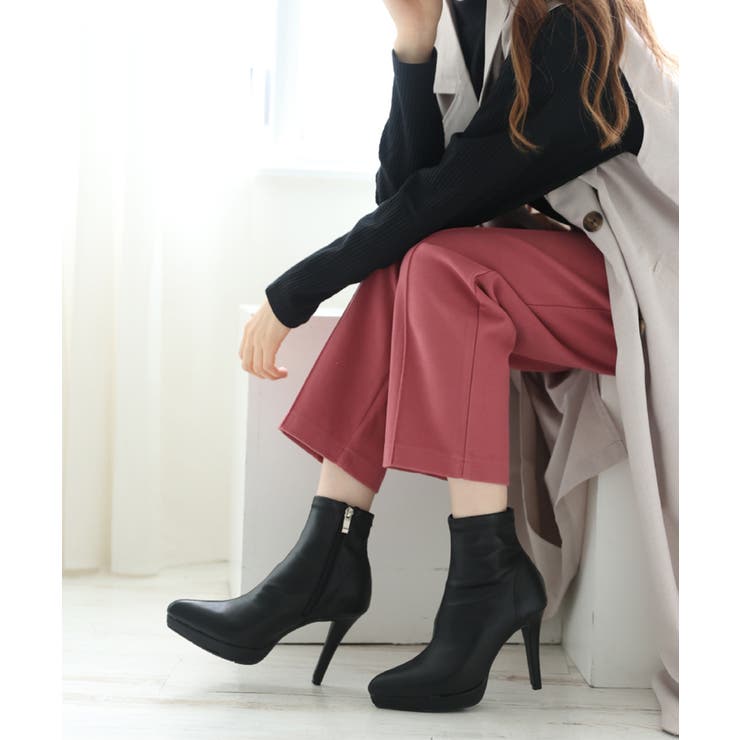 ポインテッドトゥ プラットフォーム ストレッチ | DEMETER | 詳細画像49 