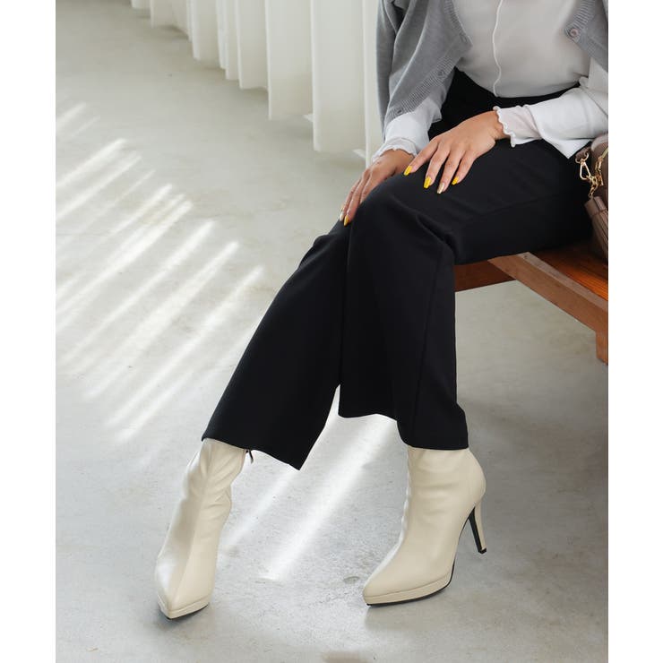 ポインテッドトゥ プラットフォーム ストレッチ | DEMETER | 詳細画像56 