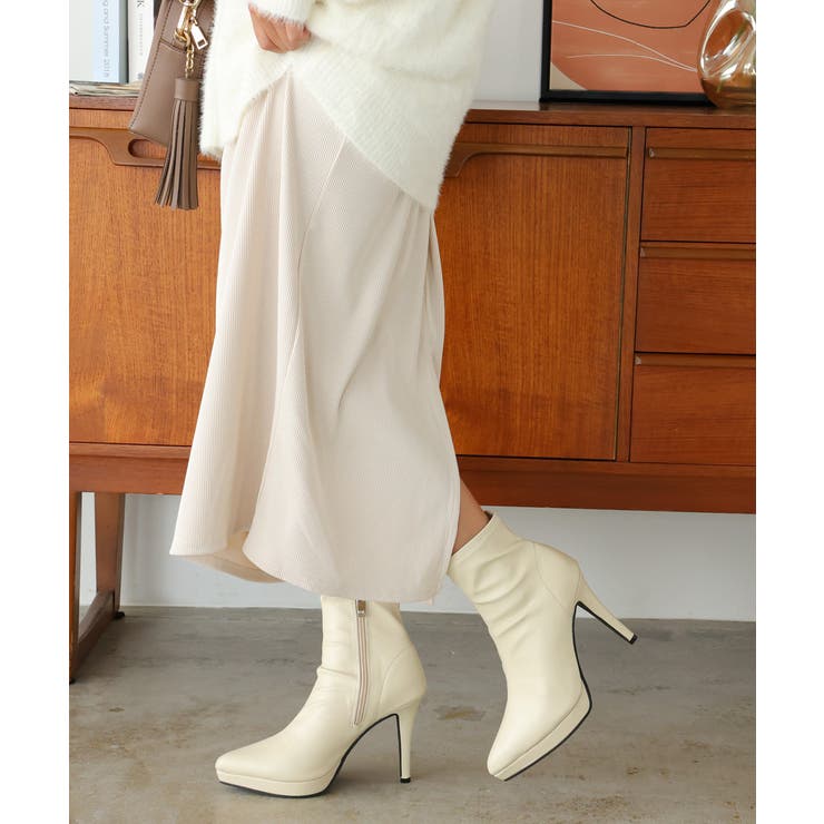 ポインテッドトゥ プラットフォーム ストレッチ | DEMETER | 詳細画像68 