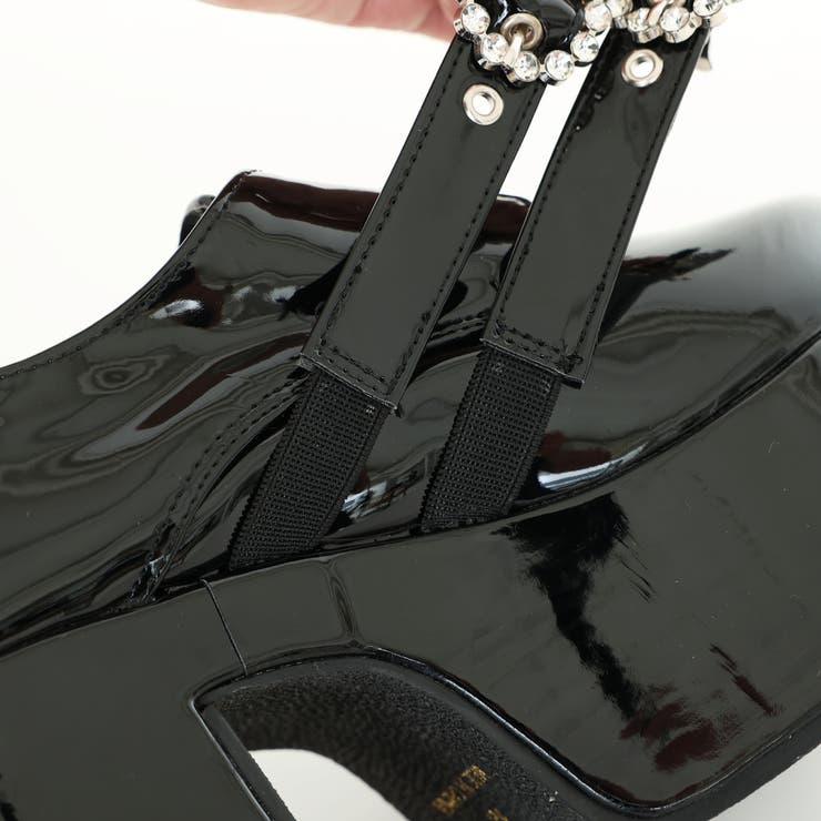 【25年春夏再販】厚底太ヒール☆ビジューバックルベルト ローファーパンプス | DEMETER | 詳細画像24 