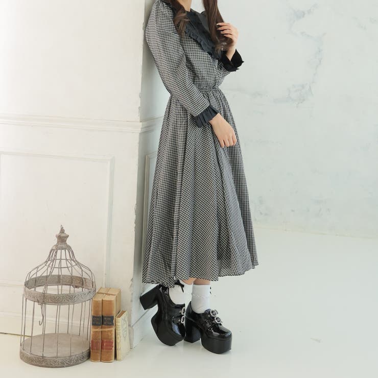 【25年春夏再販】厚底太ヒール☆ビジューバックルベルト ローファーパンプス | DEMETER | 詳細画像9 