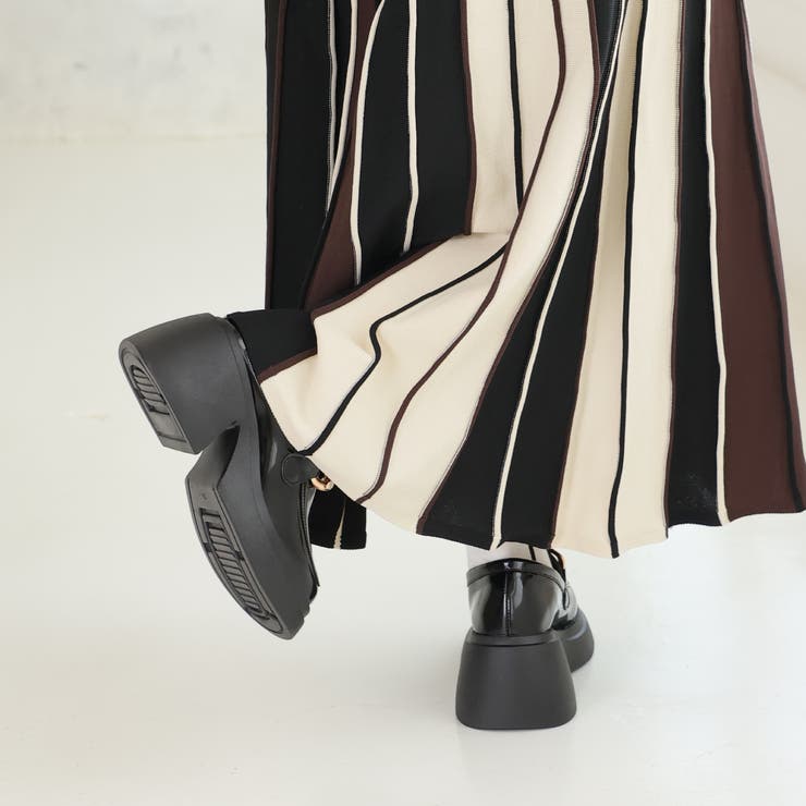 厚底ソール☆チェーンモチーフ ローファーシューズ | DEMETER | 詳細画像25 