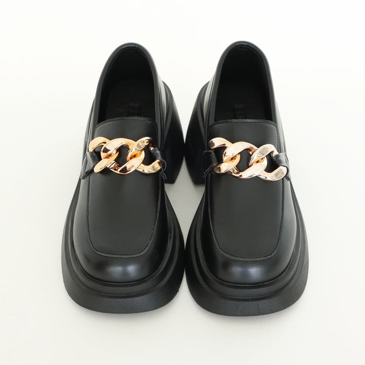 厚底ソール☆チェーンモチーフ ローファーシューズ | DEMETER | 詳細画像33 