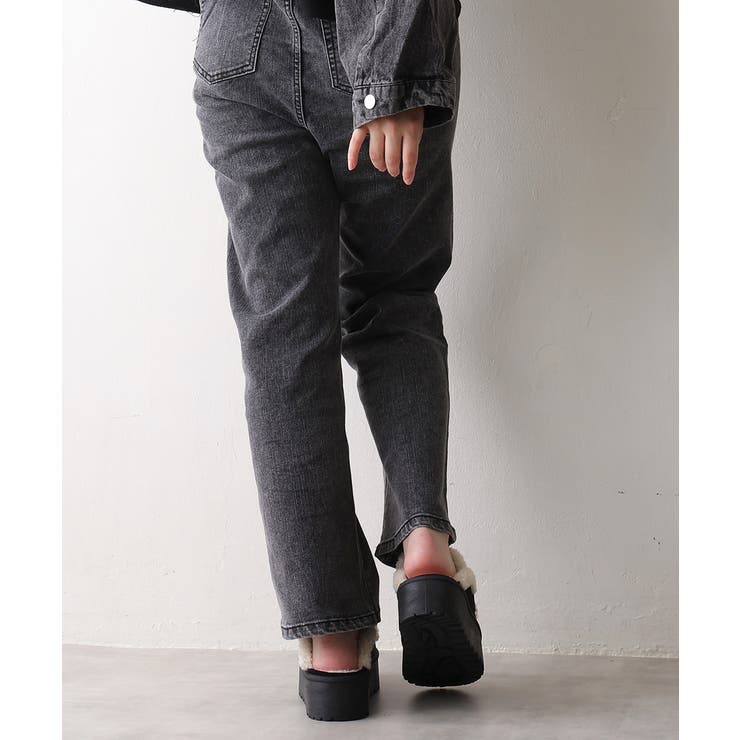 【25年秋冬新作】厚底 プラットフォーム スリッポン ボアサンダル | DEMETER | 詳細画像11 