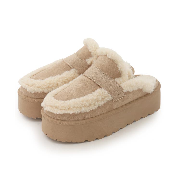 【25年秋冬新作】厚底 プラットフォーム スリッポン ボアサンダル | DEMETER | 詳細画像29 