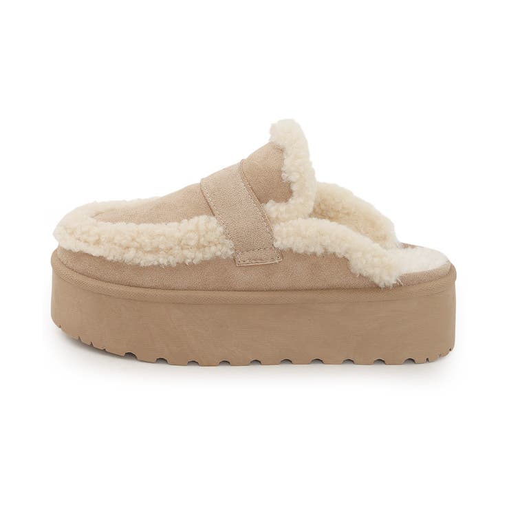 【25年秋冬新作】厚底 プラットフォーム スリッポン ボアサンダル | DEMETER | 詳細画像31 