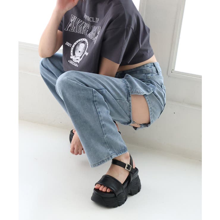 【25年春夏再販】厚底 2段ボリュームソール スポーツMIX | DEMETER | 詳細画像23 