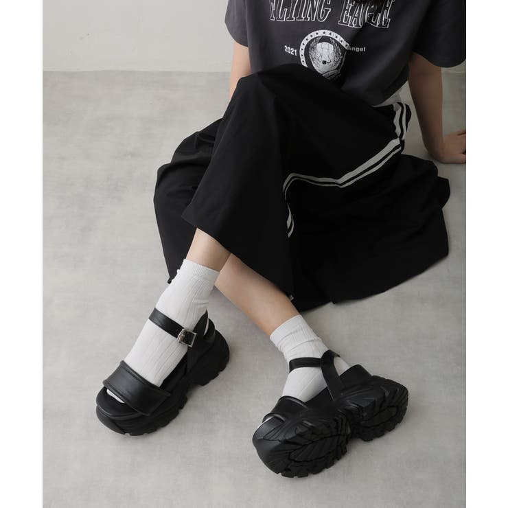 【25年春夏再販】厚底 2段ボリュームソール スポーツMIX | DEMETER | 詳細画像4 