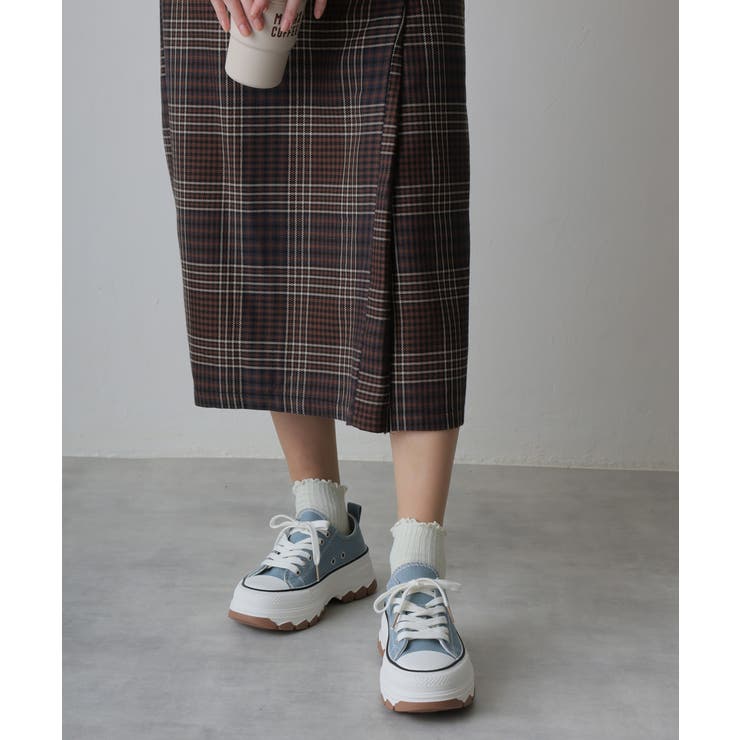 【24年春夏新作】厚底 ボリュームソール レースアップ ローカットスニーカー | DEMETER | 詳細画像24