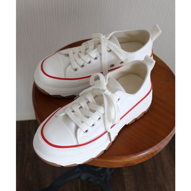 【24年春夏新作】厚底 ボリュームソール レースアップ ローカットスニーカー | DEMETER | 詳細画像35