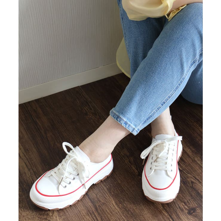 【24年春夏新作】厚底 ボリュームソール レースアップ ローカットスニーカー | DEMETER | 詳細画像36