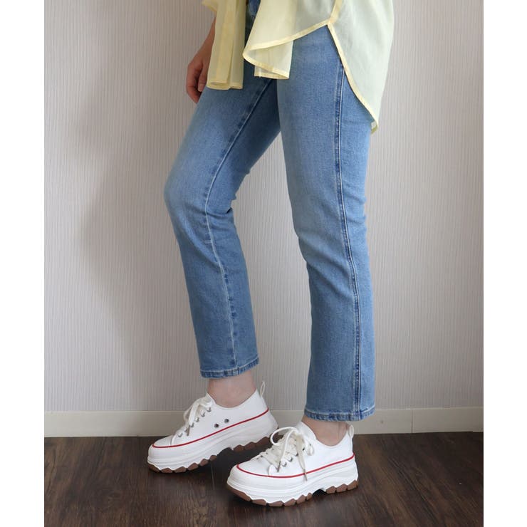 【24年春夏新作】厚底 ボリュームソール レースアップ ローカットスニーカー | DEMETER | 詳細画像38