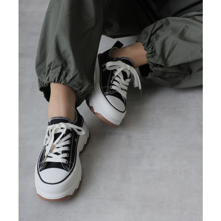 【24年春夏新作】厚底 ボリュームソール レースアップ ローカットスニーカー | DEMETER | 詳細画像5