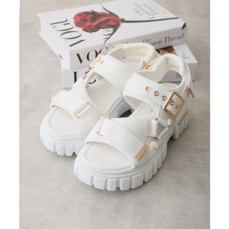 【25年春夏新作】厚底 トラックソール ベルクロ スポーツサンダル | DEMETER | 詳細画像11 