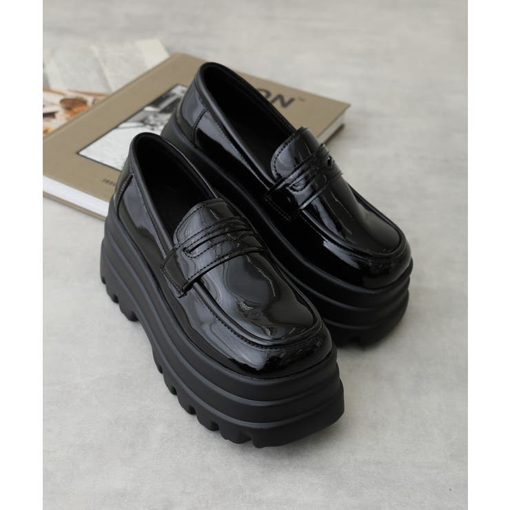 【25年春夏再販】厚底 トリプルソール ボリューム ローファーシューズ | DEMETER | 詳細画像11 