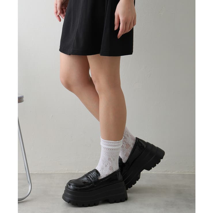 【25年春夏再販】厚底 トリプルソール ボリューム ローファーシューズ | DEMETER | 詳細画像15 