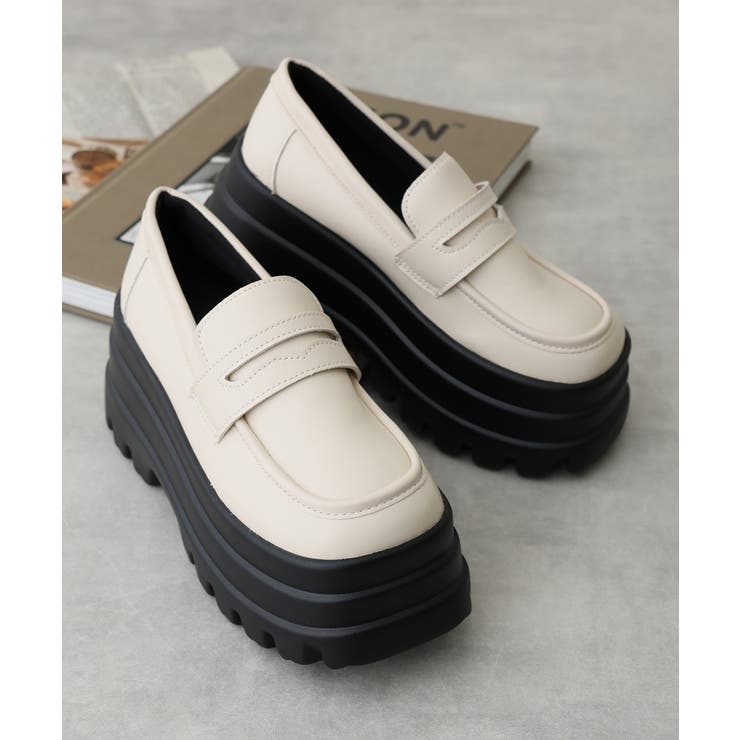 【25年春夏再販】厚底 トリプルソール ボリューム ローファーシューズ | DEMETER | 詳細画像18 