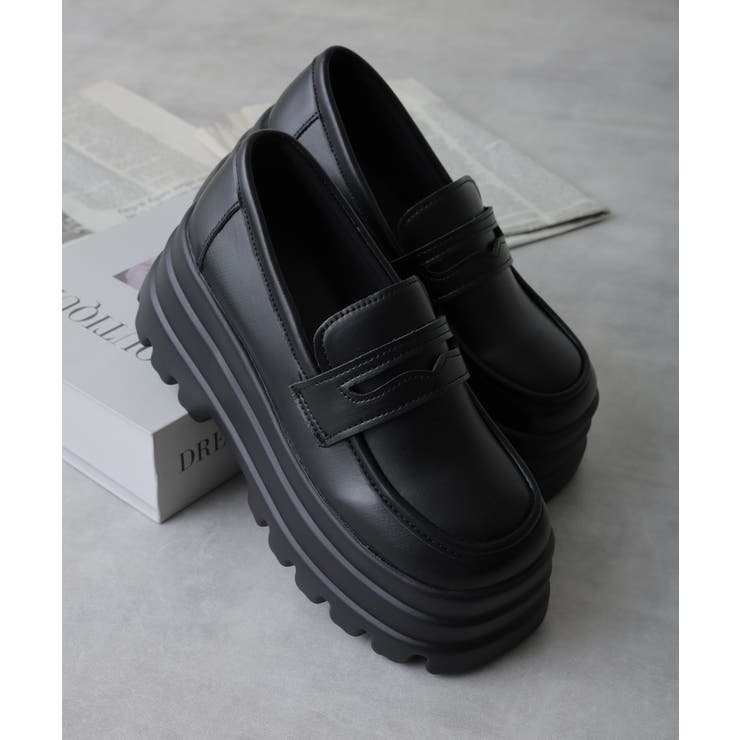 【25年春夏再販】厚底 トリプルソール ボリューム ローファーシューズ | DEMETER | 詳細画像26 