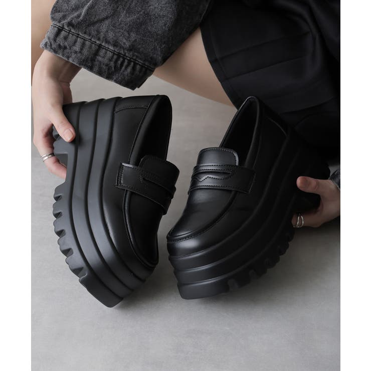 【25年春夏再販】厚底 トリプルソール ボリューム ローファーシューズ | DEMETER | 詳細画像27 