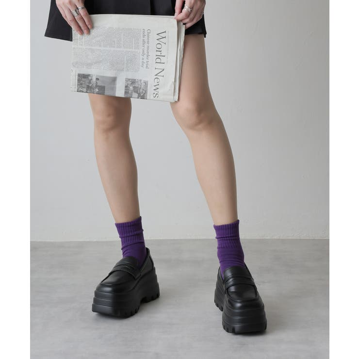 【25年春夏再販】厚底 トリプルソール ボリューム ローファーシューズ | DEMETER | 詳細画像29 