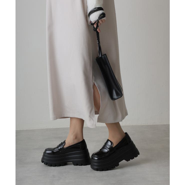 【25年春夏再販】厚底 トリプルソール ボリューム ローファーシューズ | DEMETER | 詳細画像38 