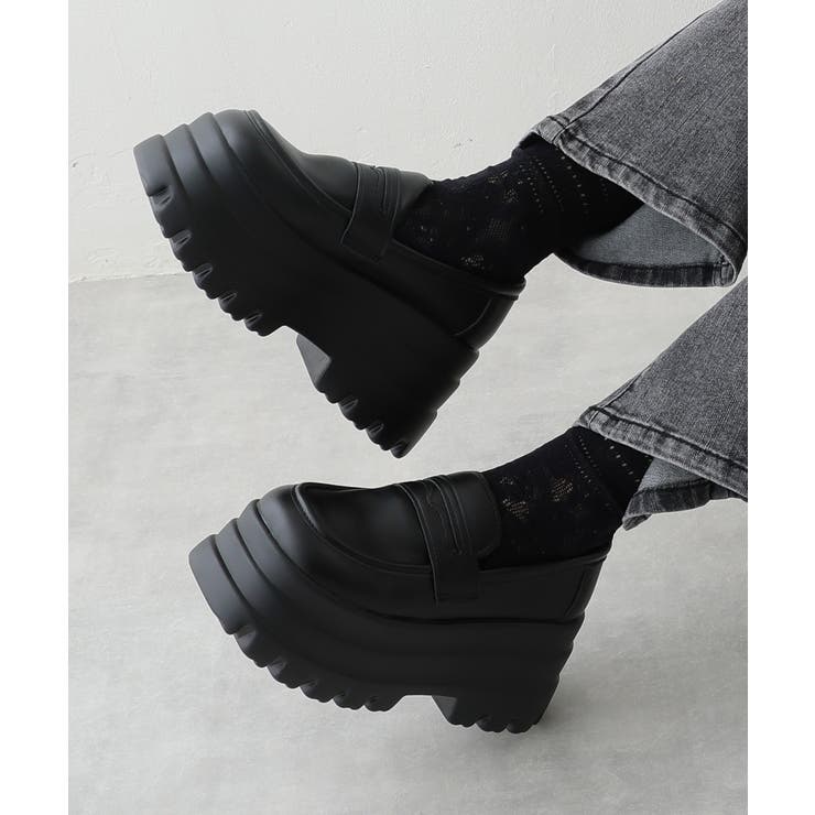 【25年春夏再販】厚底 トリプルソール ボリューム ローファーシューズ | DEMETER | 詳細画像5 