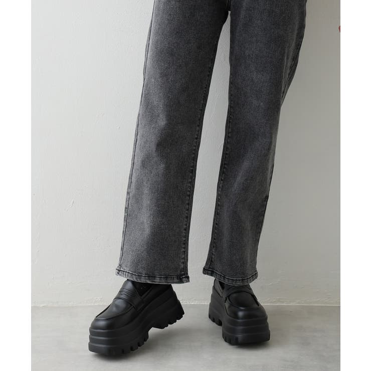 【25年春夏再販】厚底 トリプルソール ボリューム ローファーシューズ | DEMETER | 詳細画像7 