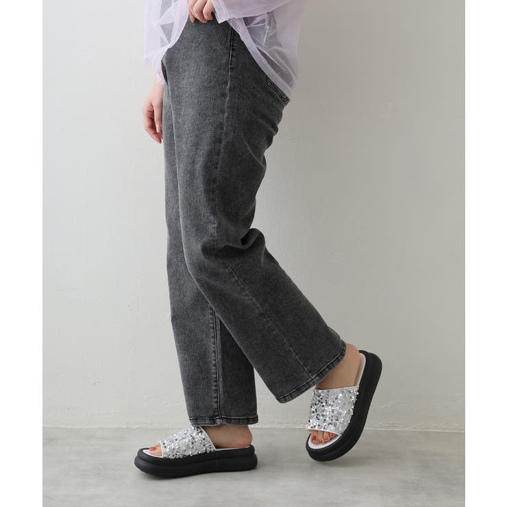 【25年春夏新作】厚底 ダブルソール スパンコール スライドサンダル | DEMETER | 詳細画像29 