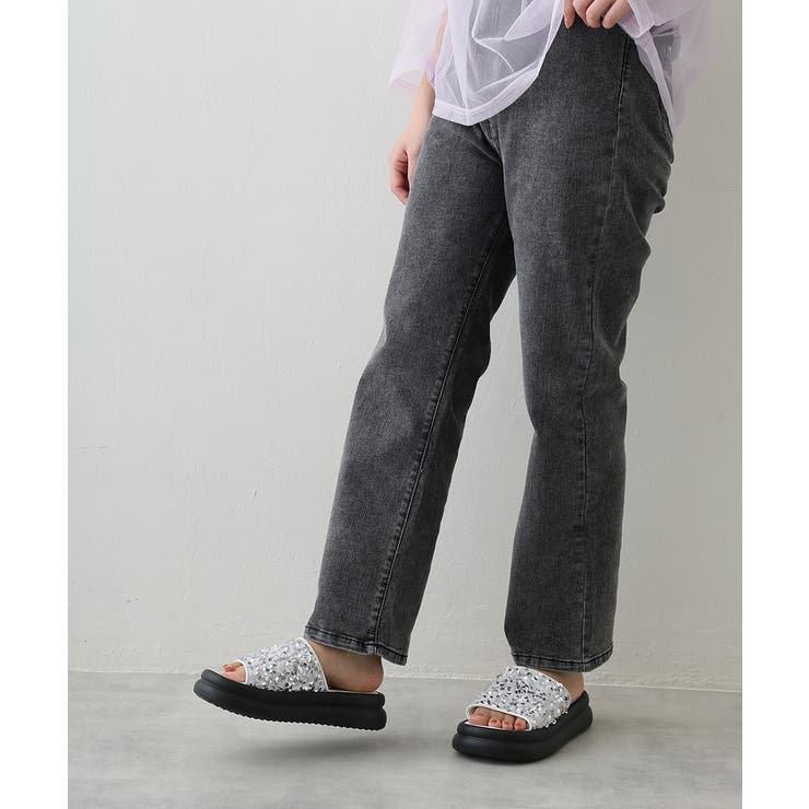 【25年春夏新作】厚底 ダブルソール スパンコール スライドサンダル | DEMETER | 詳細画像30 