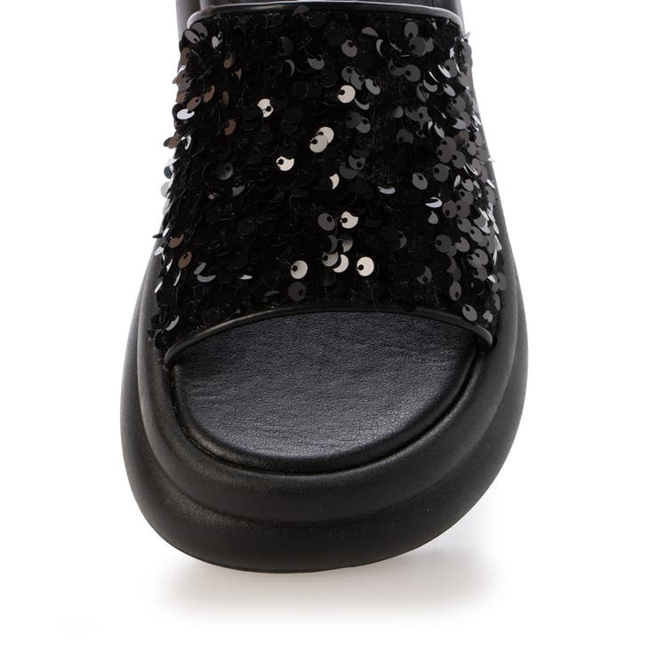 【25年春夏新作】厚底 ダブルソール スパンコール スライドサンダル | DEMETER | 詳細画像47 