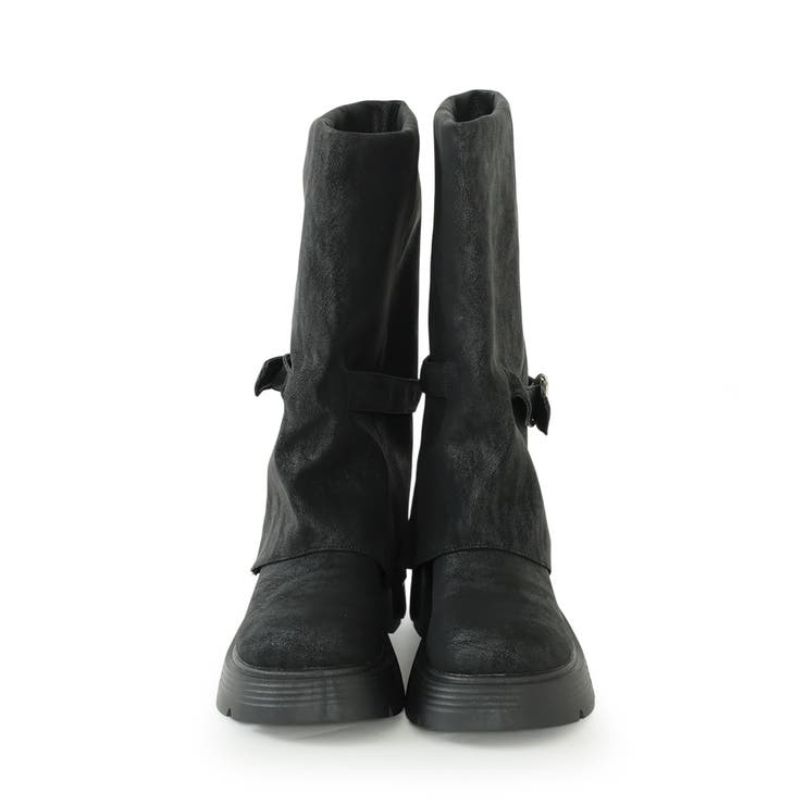 【25年秋冬新作】厚底 ボリュームソール ミドル カバーブーツ | DEMETER | 詳細画像27 